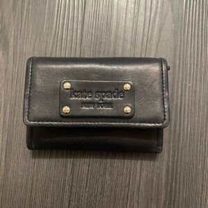 Kate Spade Black Leather Card Holder